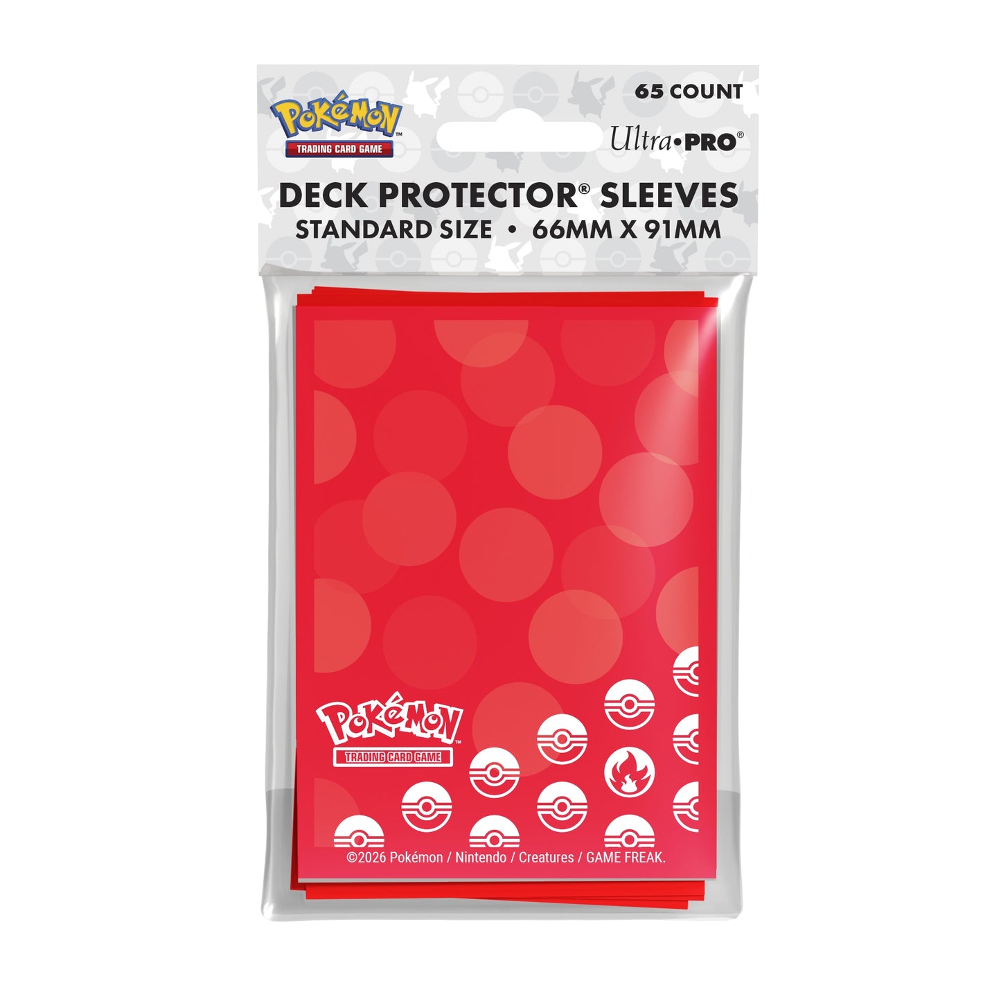 Ultra Pro: Pokemon Energy Sleeves - Fire *Expected Release Date 3-31-2026*