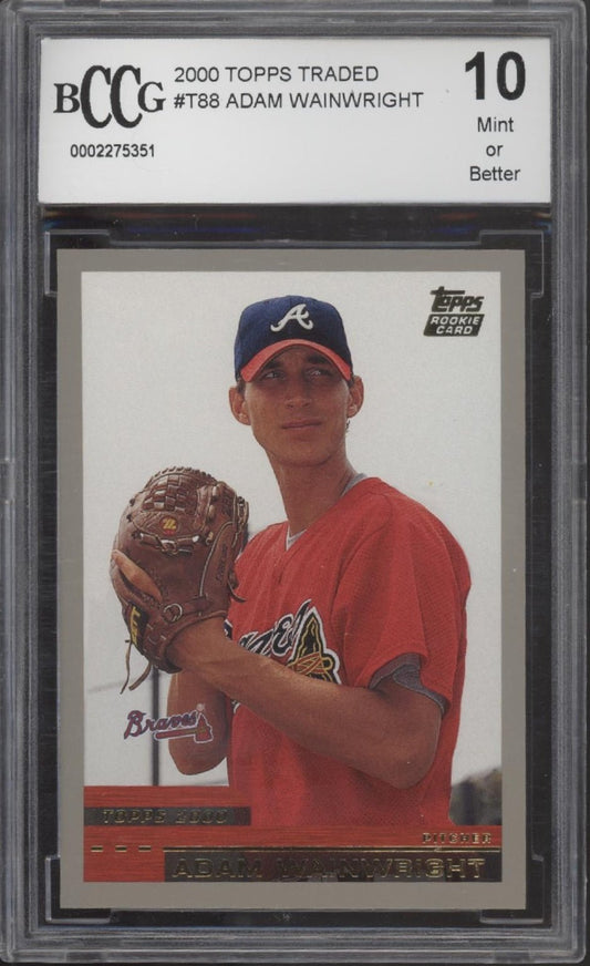 Adam Wainwright 2000 Topps Traded RC #T88 Beckett 10 - Collector Store LLC