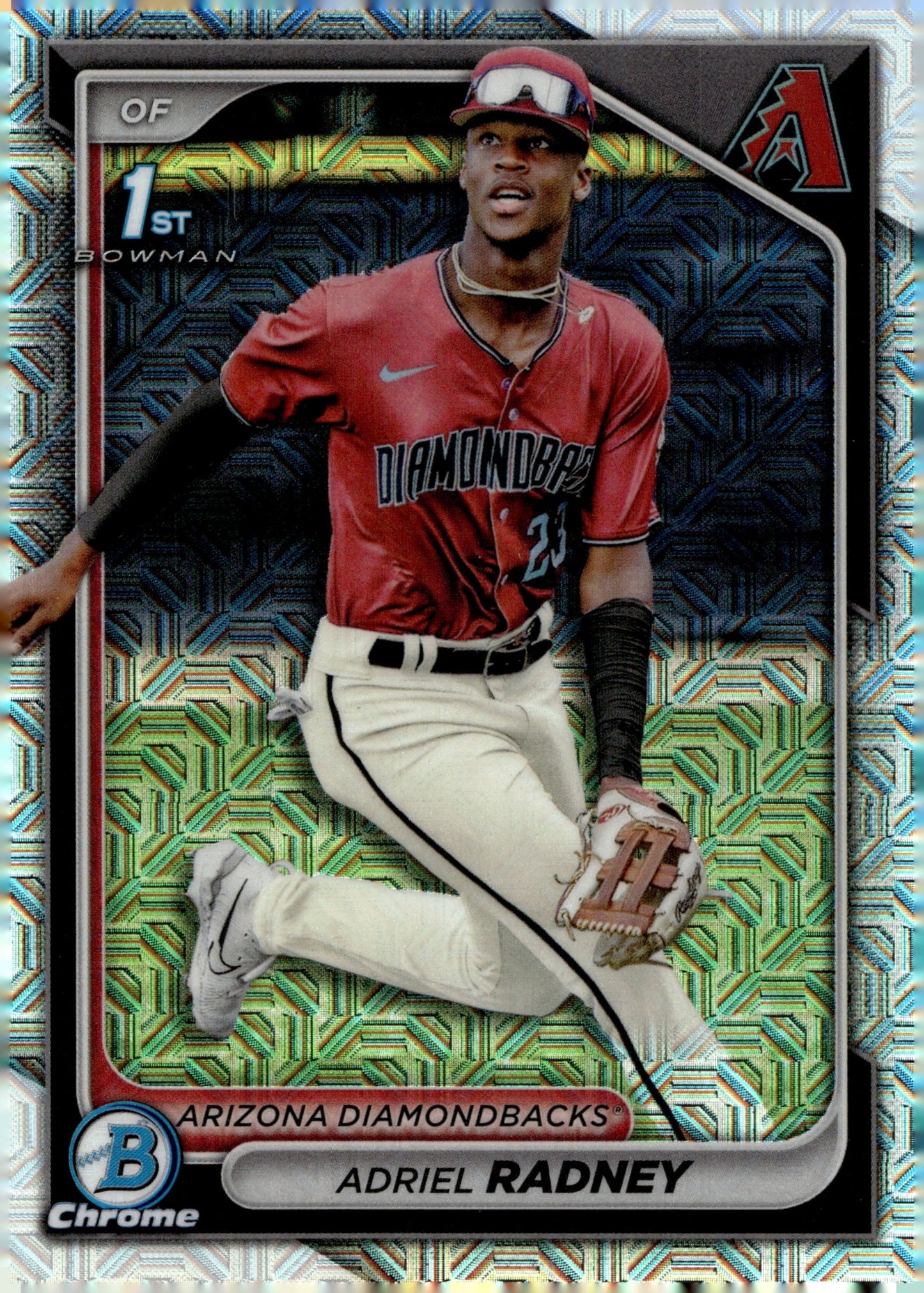 Adriel Radney 2024 Bowman Chrome Mojo Refractor #BCP - 191 - Collector Store LLC
