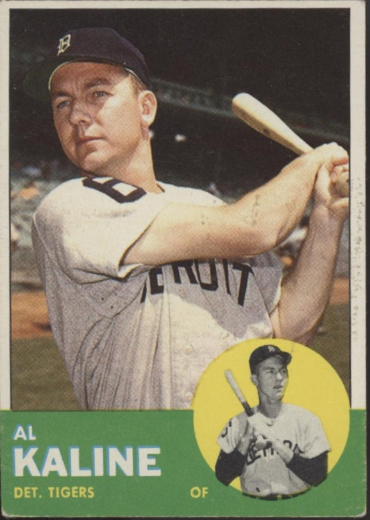 Al Kaline 1963 Topps #25 Detroit Tigers VG - EX - Collector Store LLC