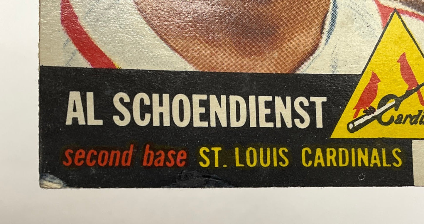 Al Schoendienst 1953 Topps #78 St. Louis Cardinals VG - Collector Store LLC