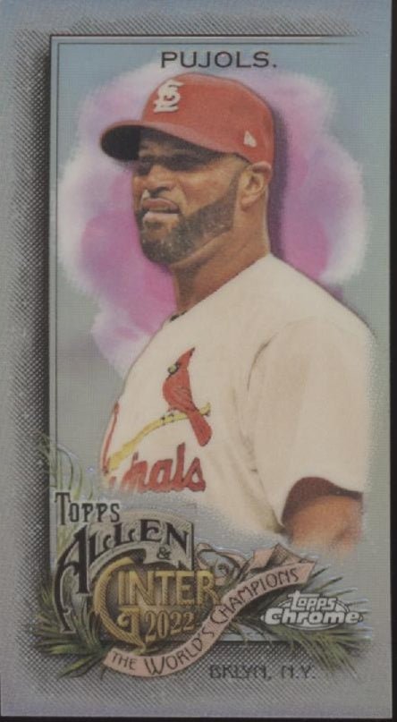 Albert Pujols 2022 Topps Chrome Allen & Ginter Mini Refractor #53 - Collector Store LLC