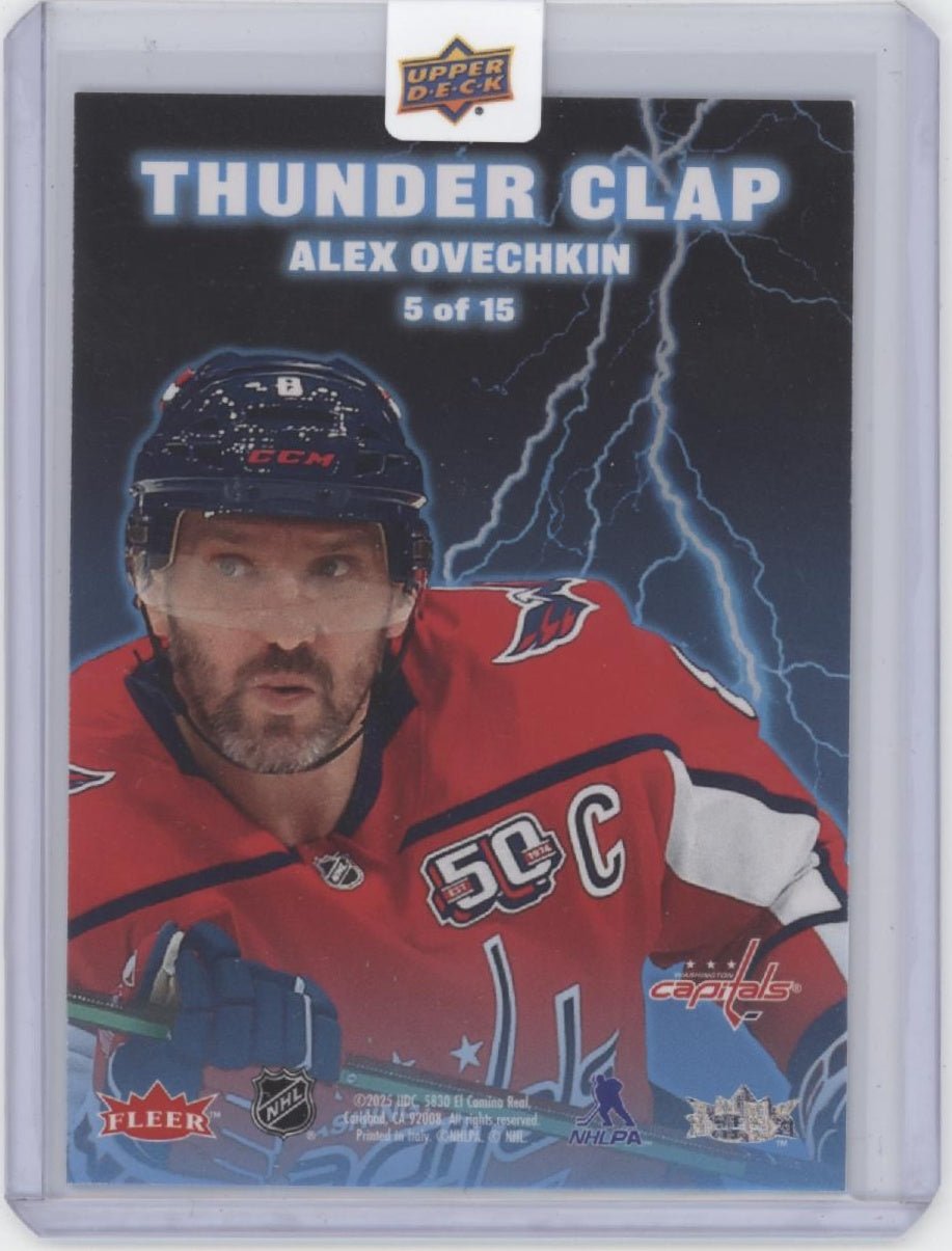 Alex Ovechkin 2025 Upper Deck Fleer Ultra Thunder Clap #5 #1 - Collector Store LLC