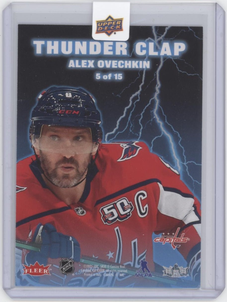 Alex Ovechkin 2025 Upper Deck Fleer Ultra Thunder Clap #5 #2 - Collector Store LLC