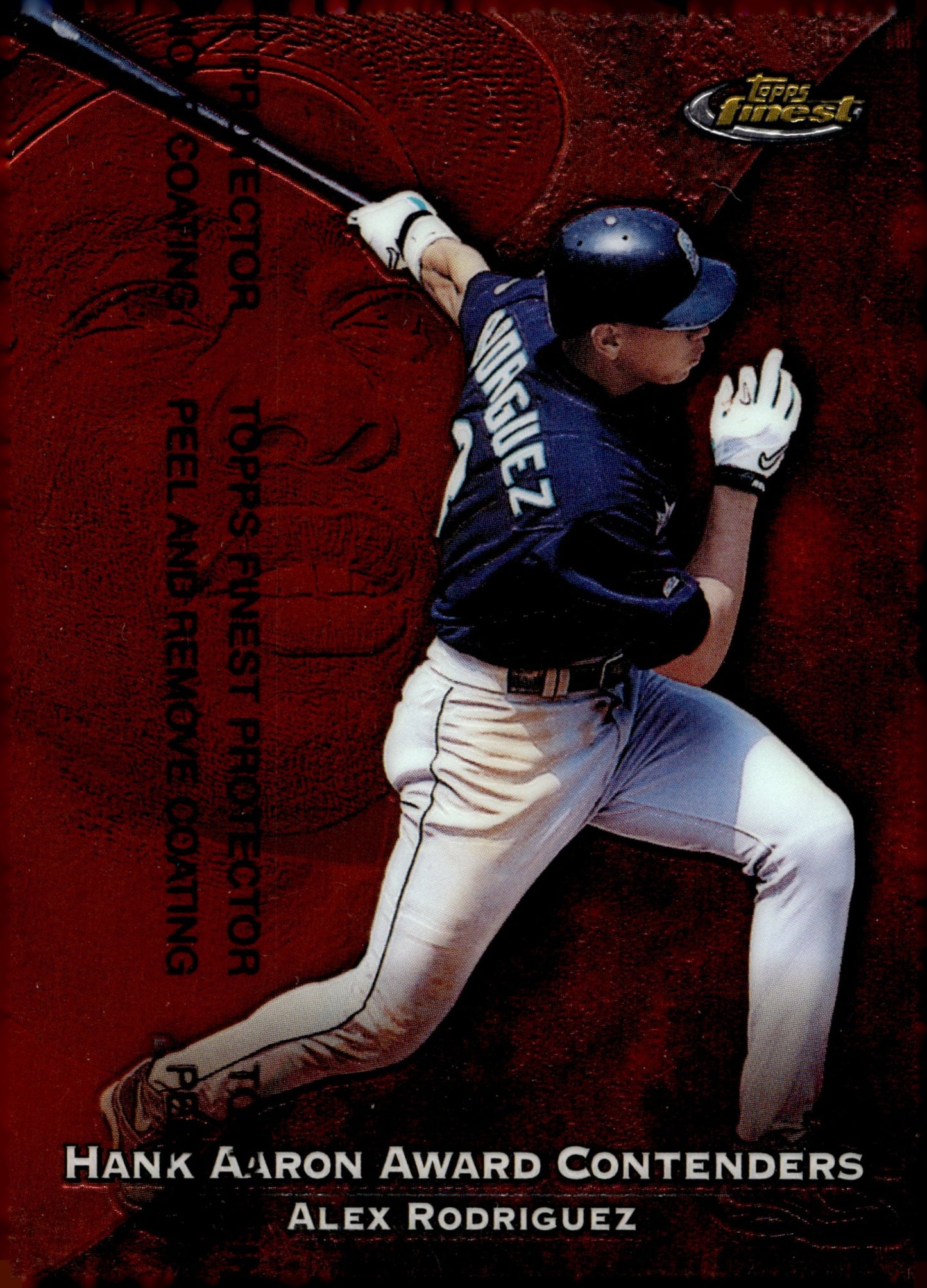 Alex Rodriguez 1999 Topps Finest Hank Aaron Award Contenders with Coating #HA7 - Collector Store LLC