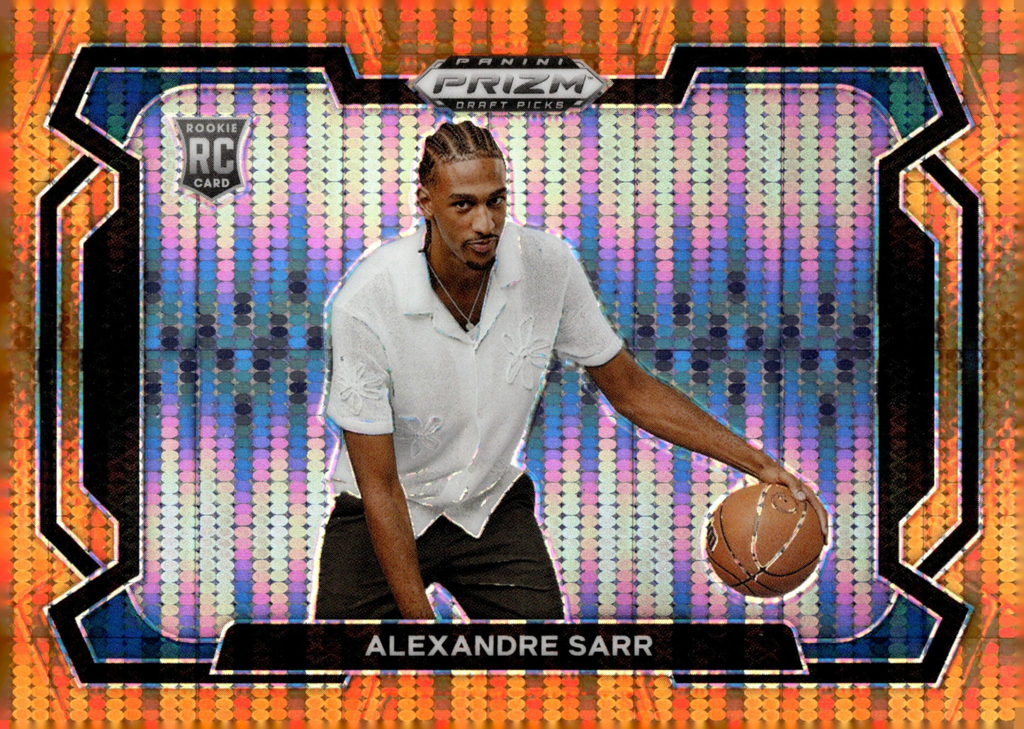 Alexandre Sarr 2024 Prizm Draft Picks Variation Orange Pulsar Prizm RC 10/49 #1 - Collector Store LLC