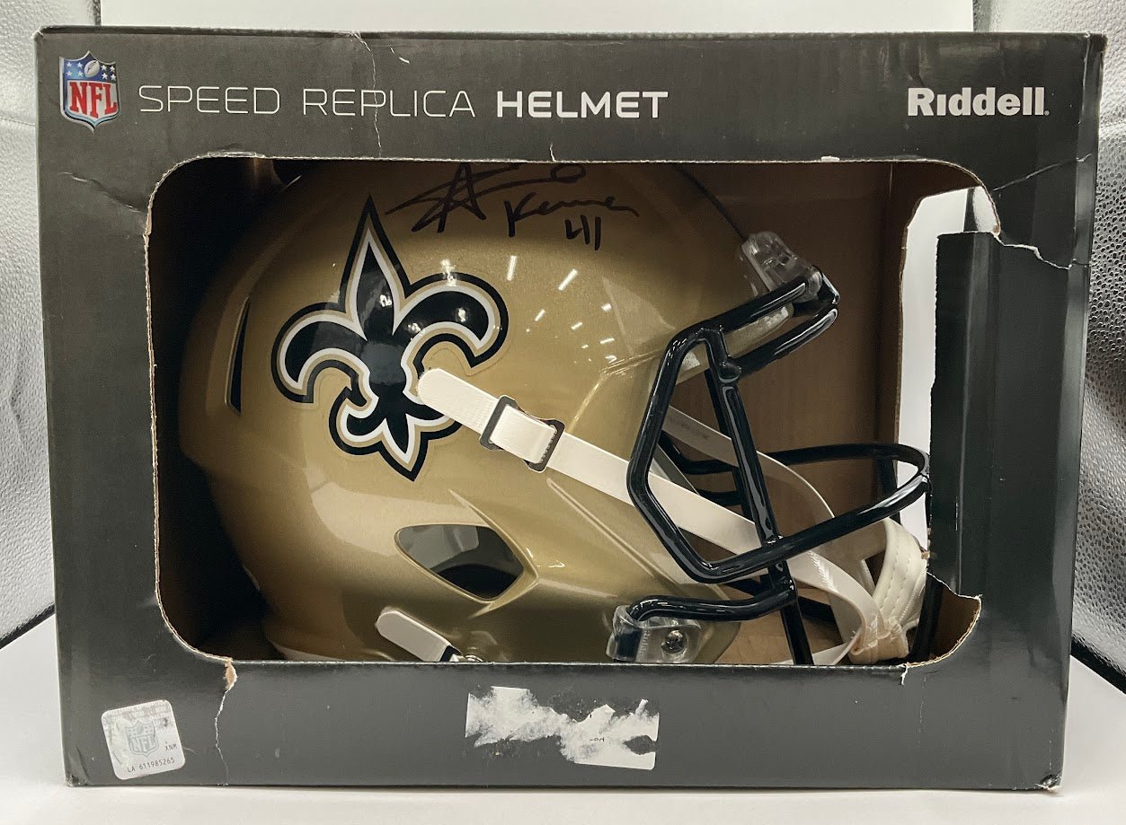 alvin kamara football helmet Alvin Kamara Signed New Orleans Saints Helmet