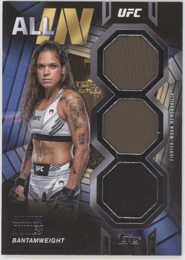 Amanda Nunes 2024 Topps Knockout All - In Swatch #AIR - AN - Collector Store LLC