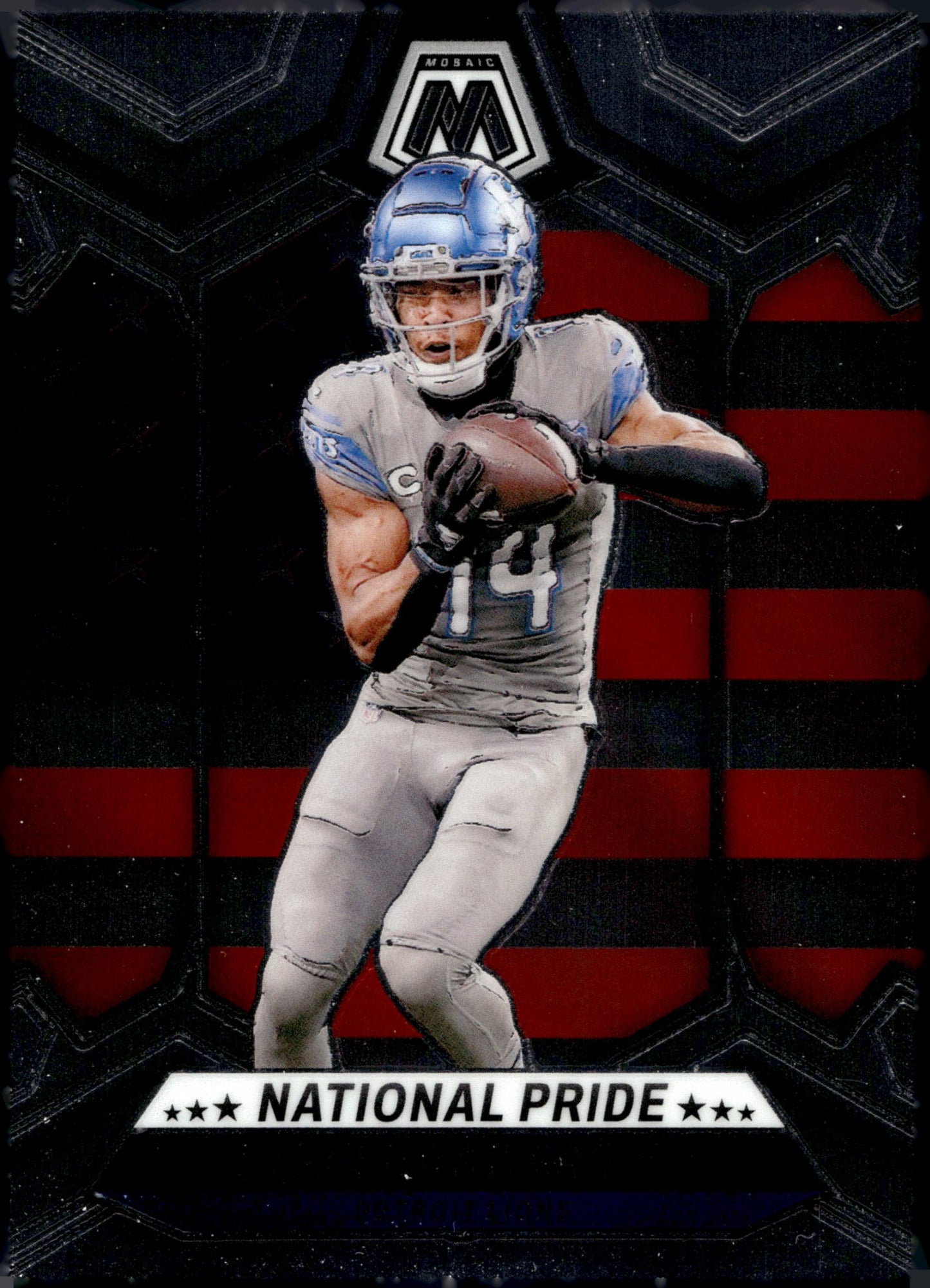 Amon - Ra St. Brown 2024 Panini Mosaic National Pride #263 - Collector Store LLC