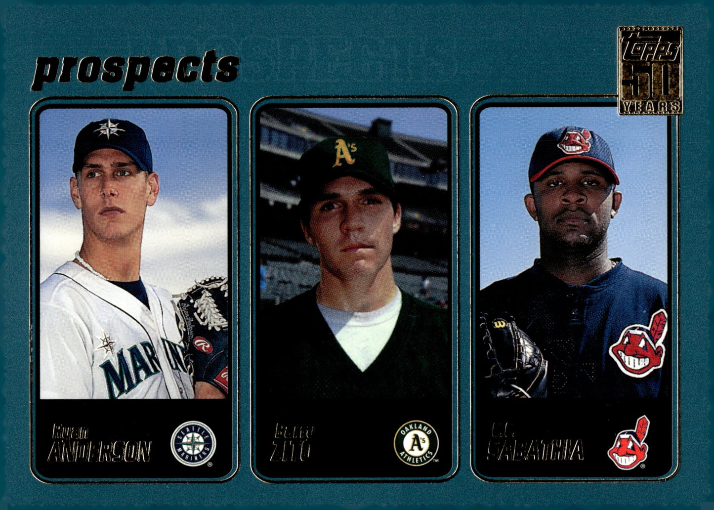 Anderson / Zito / Sabathia 2000 Topps 50 Years Prospects #363 #1 - Collector Store LLC