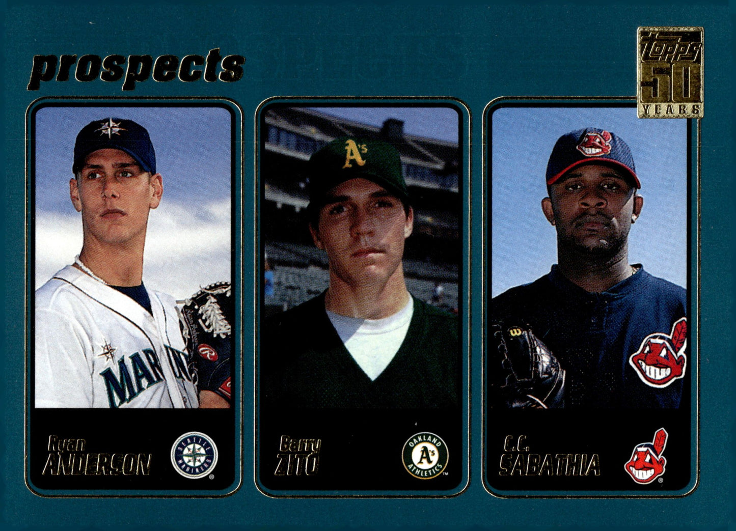 Anderson / Zito / Sabathia 2000 Topps 50 Years Prospects #363 #2 - Collector Store LLC