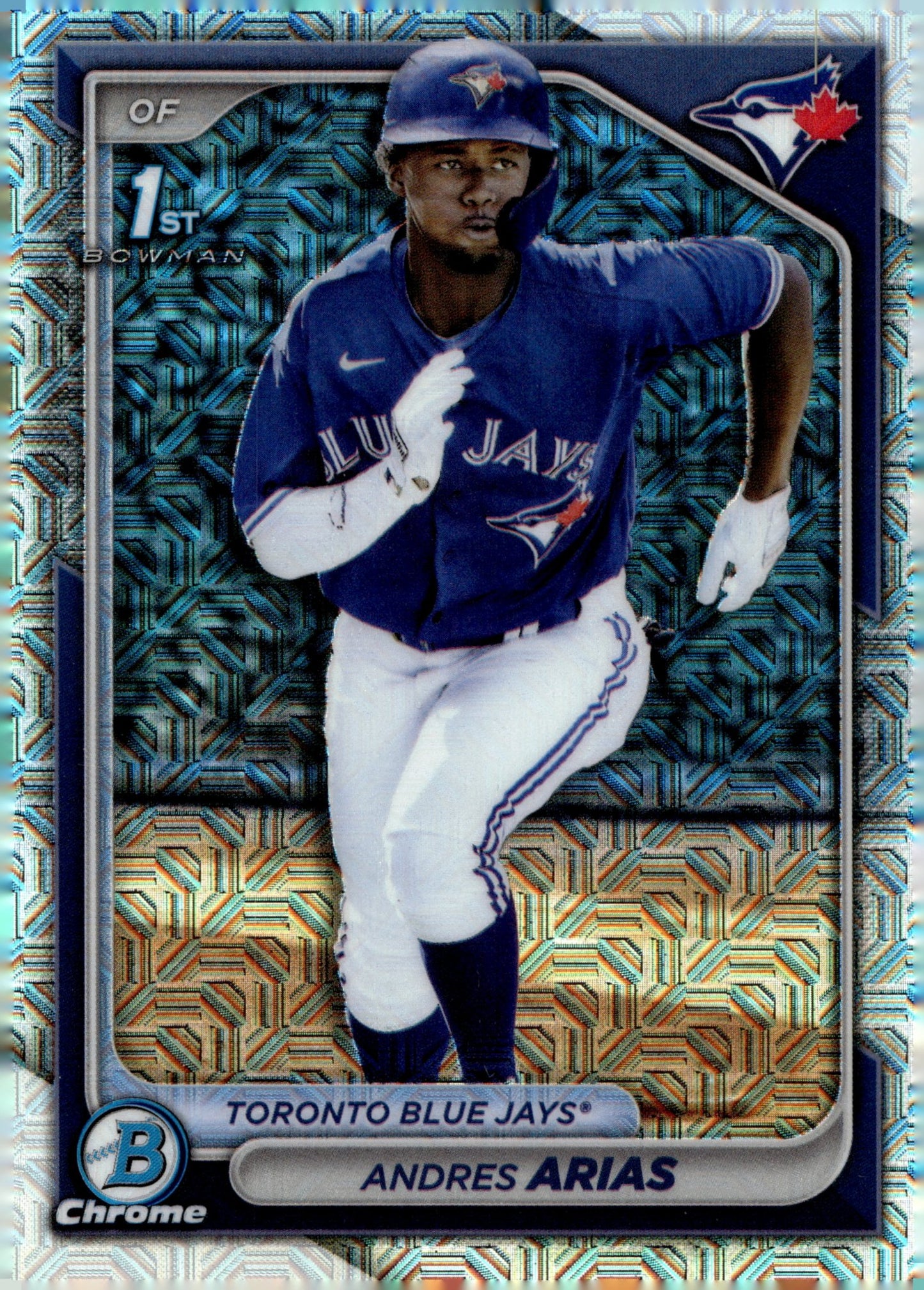 Andres Arias 2024 Bowman Chrome Mojo Refractor #BCP - 236 - Collector Store LLC