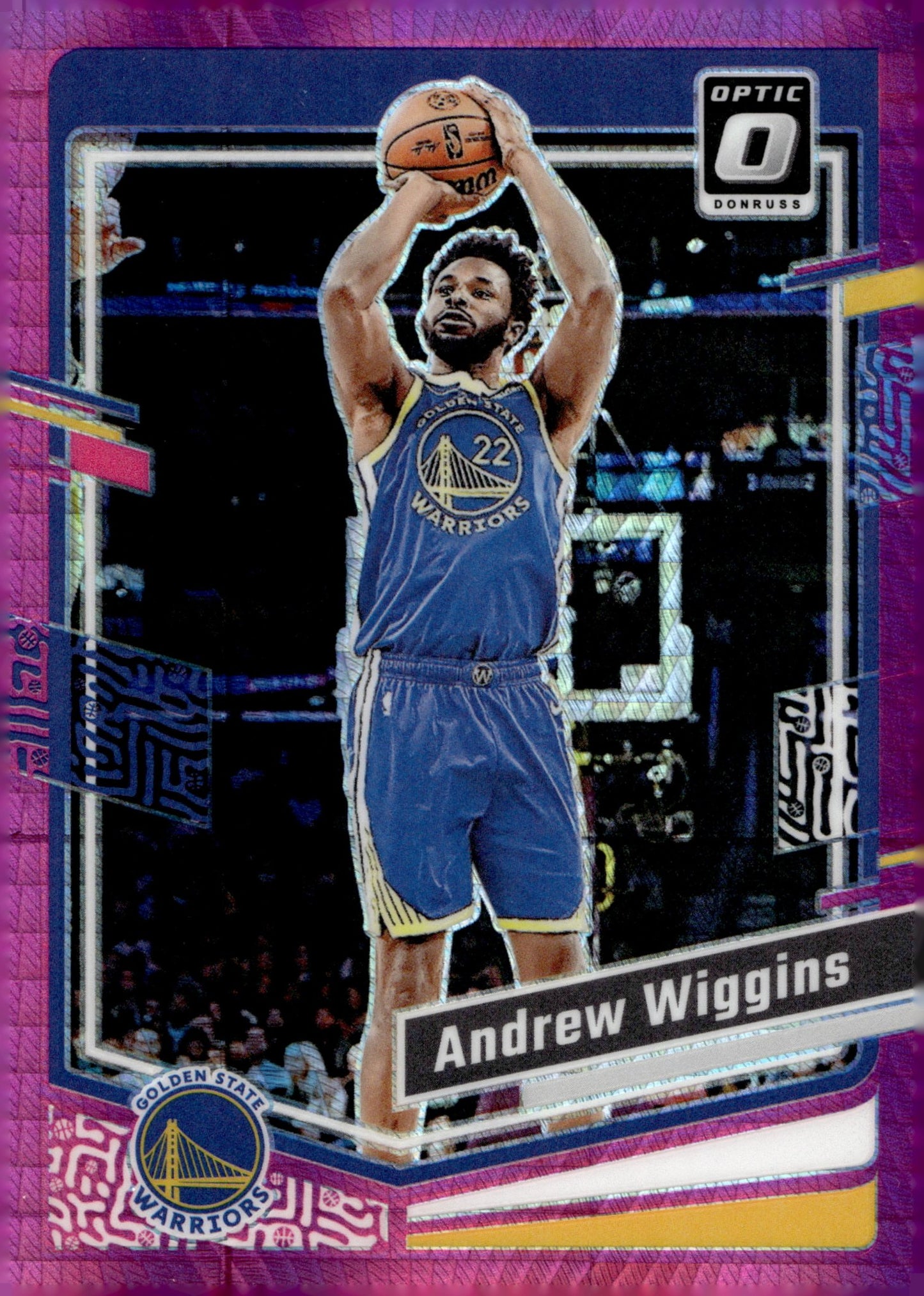 Andrew Wiggins 2023 - 24 Panini Donruss Optic Pink Prism Prizm #200 - Collector Store LLC