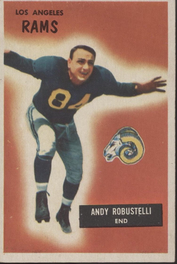 Andy Robustelli 1955 Topps #121 Los Angeles Rams VG - Collector Store LLC