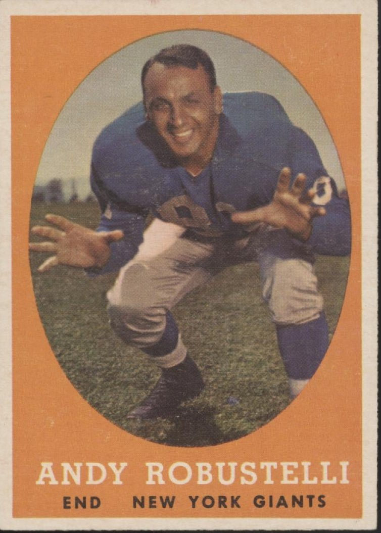 Andy Robustelli 1958 Topps #15 New York Giants EX - Collector Store LLC