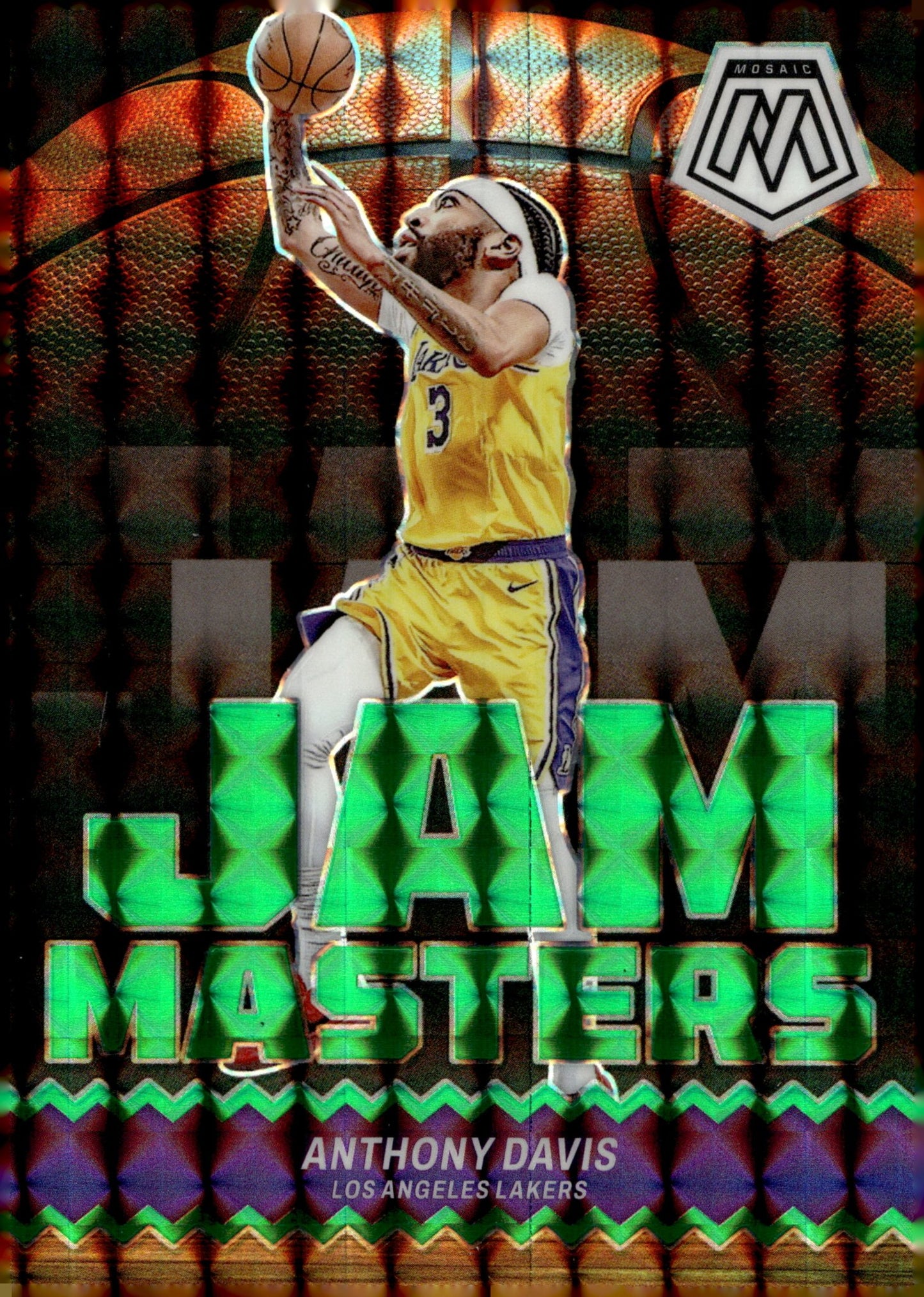 Anthony Davis 2023 - 24 Panini Mosaic Jam Masters Green Prizm #12 - Collector Store LLC