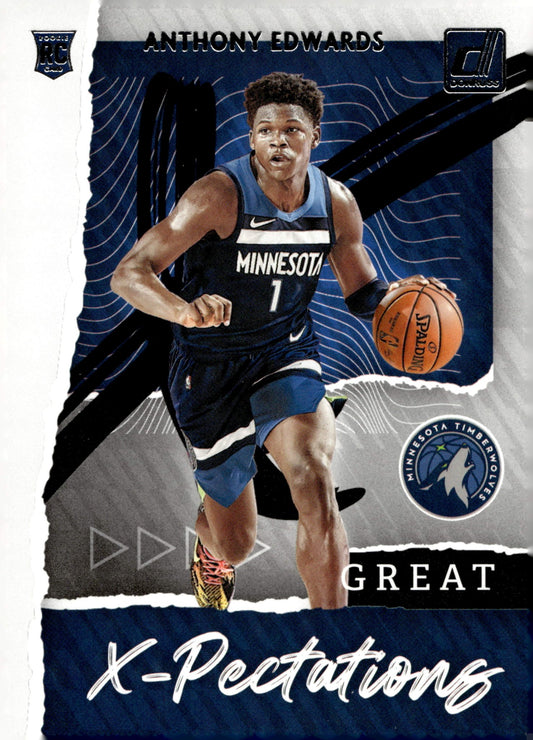 Anthony Edwards 2020 - 21 Panini Donruss Great X - Pectations RC #1 - Collector Store LLC