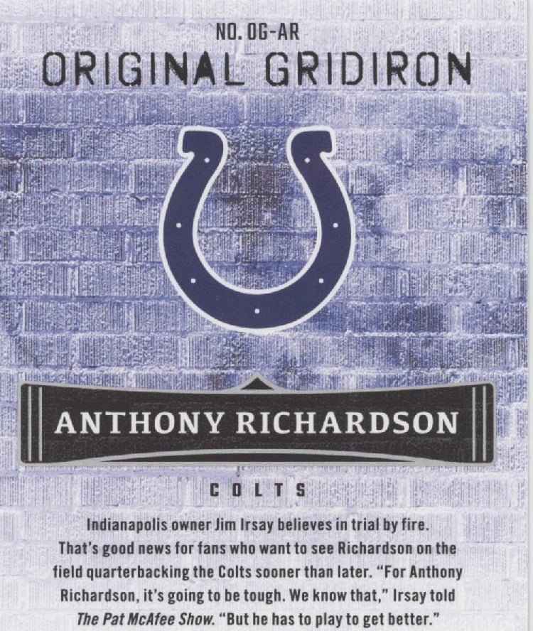 Anthony Richardson 2023 Panini Origins OG RC #OG - AR #2 - Collector Store LLC