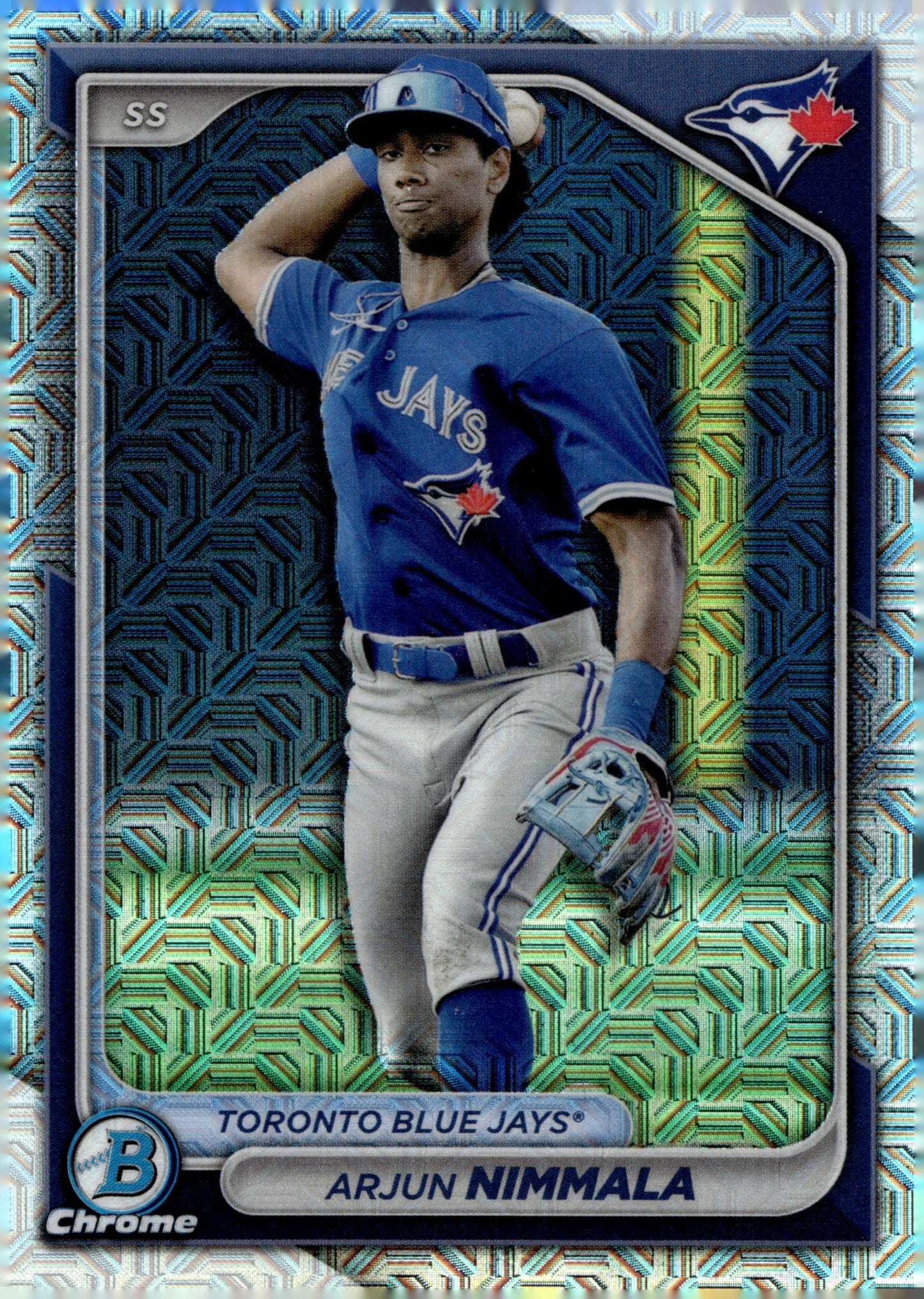 Arjun Nimmala 2024 Bowman Chrome Mojo Refractor #BCP - 199 - Collector Store LLC