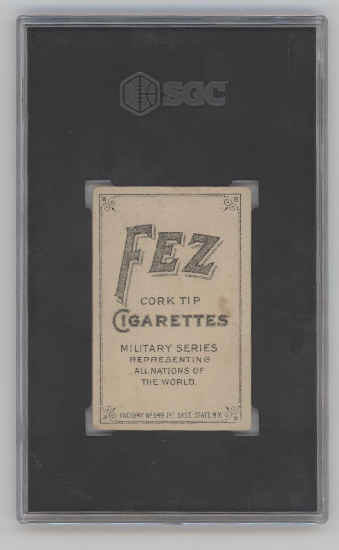 Army Surgeons 1910 Fez Cigarettes Military Series T79 SGC 2 - Collector Store LLC