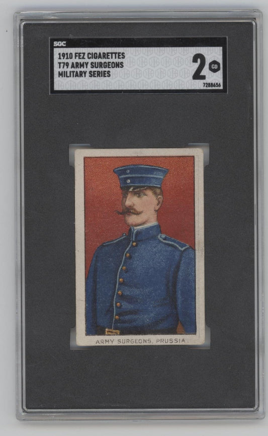 Army Surgeons 1910 Fez Cigarettes Military Series T79 SGC 2 - Collector Store LLC