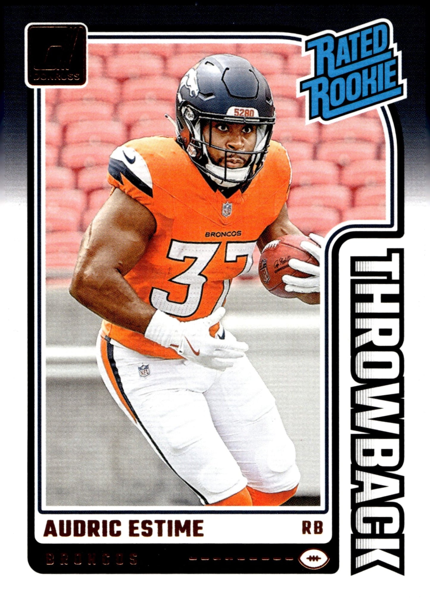 Audric Estime 2024 Panini Donruss Rated Rookie Throwback RC #19 - Collector Store LLC