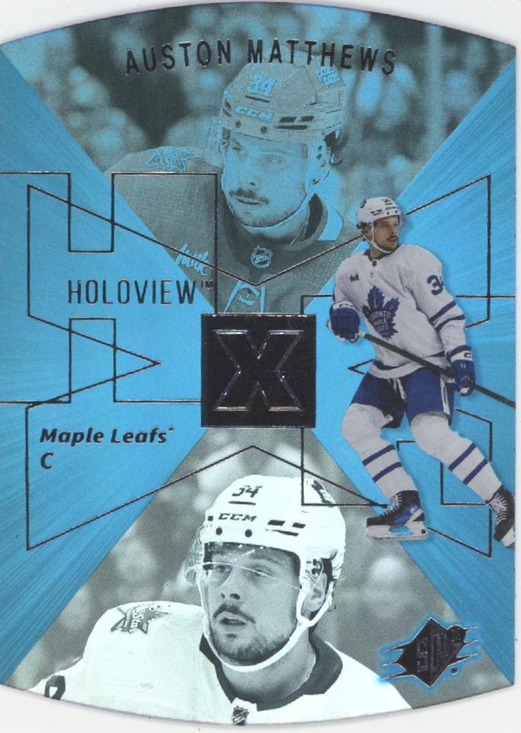 Auston Matthews 2023 - 24 Upper Deck Extended Series Holoview Die - Cut #SPX - 41 - Collector Store LLC