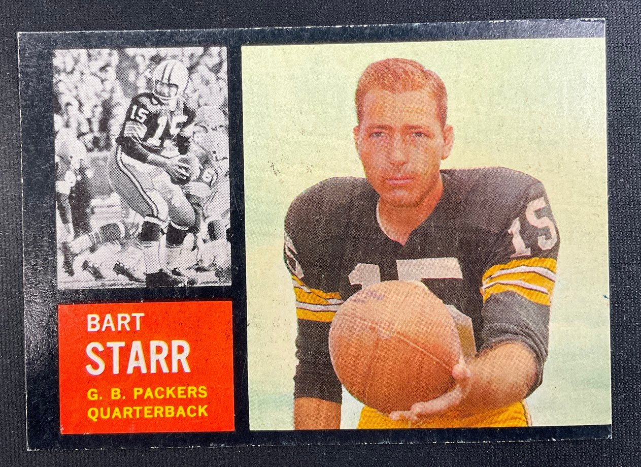 Bart Starr 1962 Topps #63 Green Bay Packers VG - Collector Store LLC