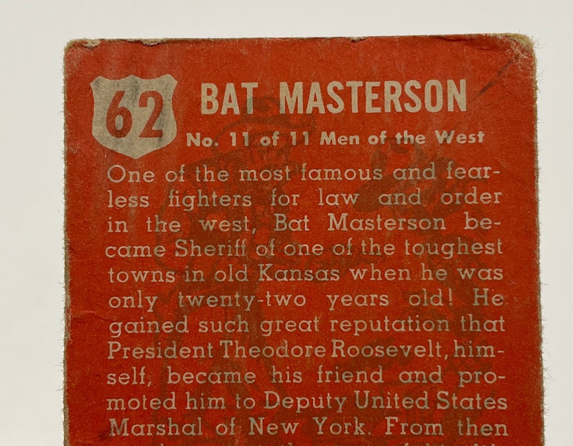 Bat Masteron 1952 Topps Look 'n See #62 PR - Collector Store LLC