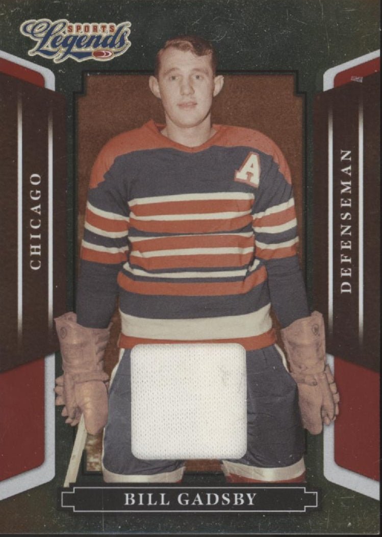 Bill Gadsby 2008 Donruss Sports Legends Swatch 070/500 #34 - Collector Store LLC