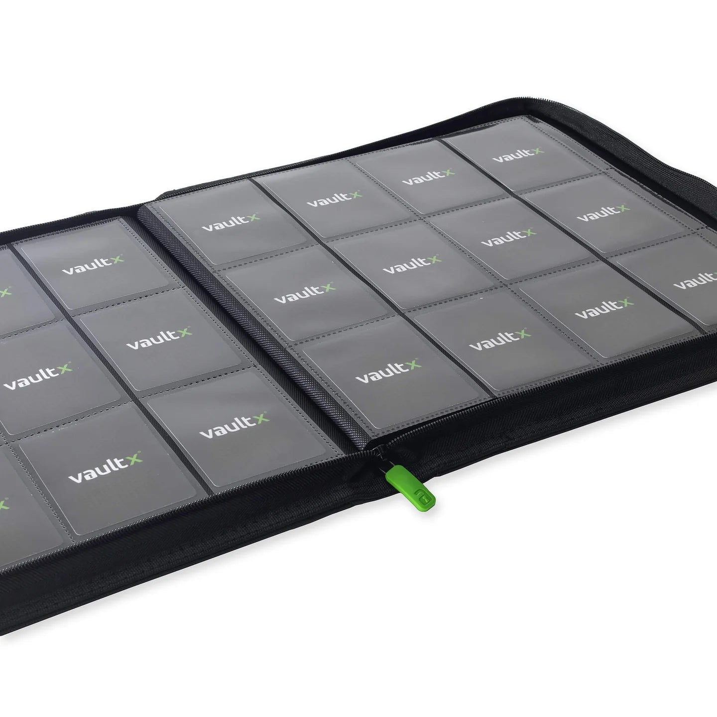 Vaultx 12-Pocket Exo-Tec Zip Binder - Signature Black