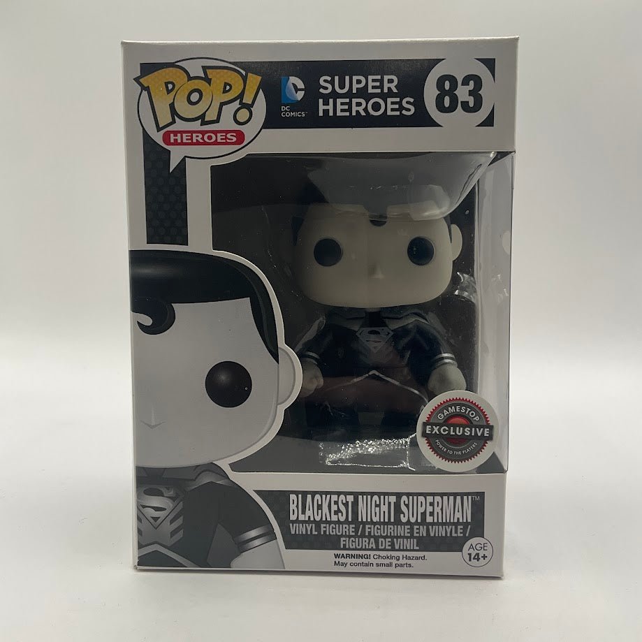 Blackest Night Superman Funko Pop! DC Super Heroes #83 GameStop Exclusive - Collector Store LLC