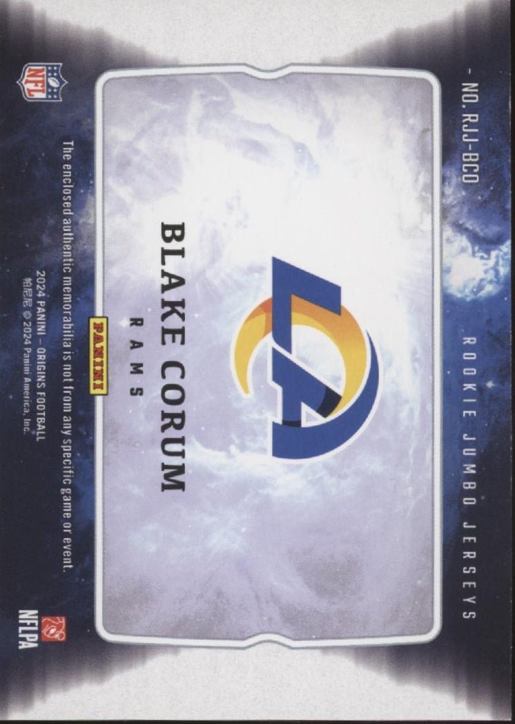Blake Corum 2024 Panini Origins Swatch RC #RJJ - BCO - Collector Store LLC