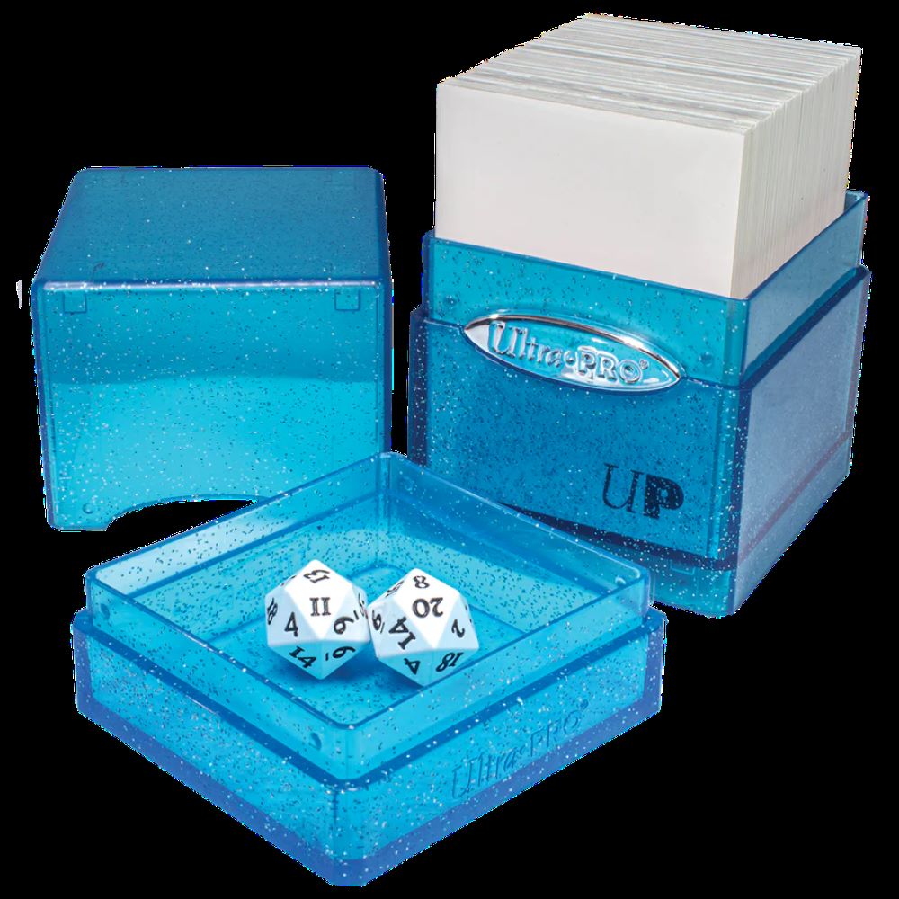 Ultra Pro: Glitter Satin Tower Deck Box (Blue)