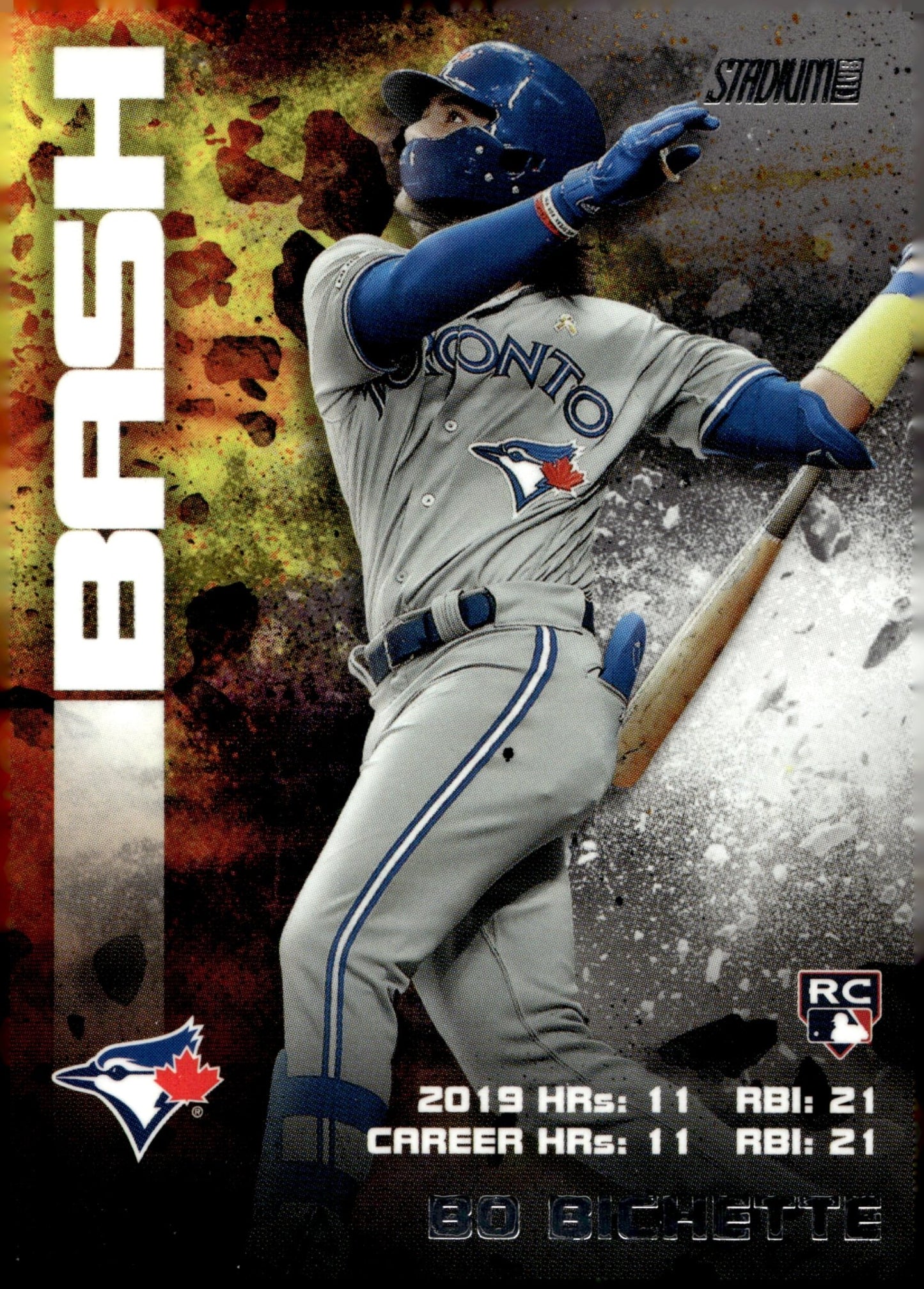 Bo Bichette 2020 Topps Stadium Club Bash & Burn RC BAB - 14 2 - Collector Store LLC