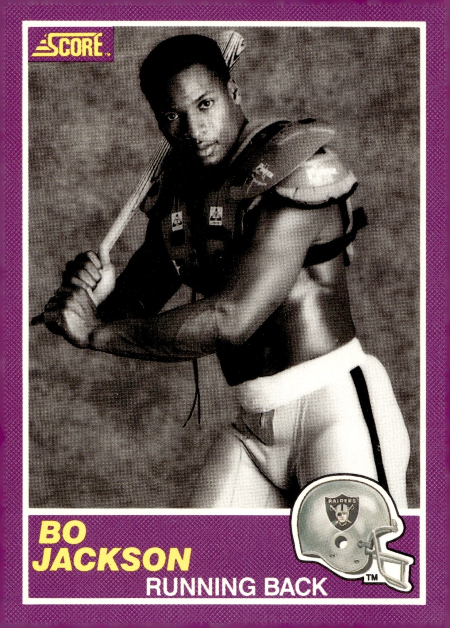 Bo Jackson 1989 Score Supplemental Purple #384S - Collector Store LLC