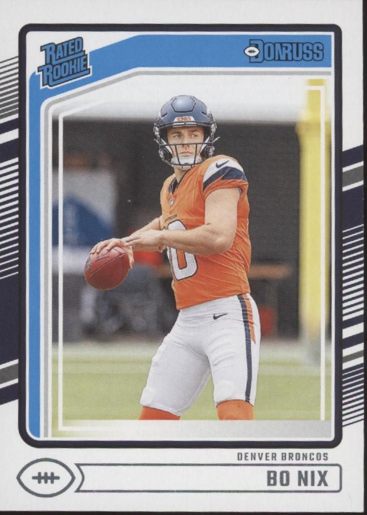 Bo Nix 2024 Panini Donruss Rated Rookie RC #369 #3 - Collector Store LLC