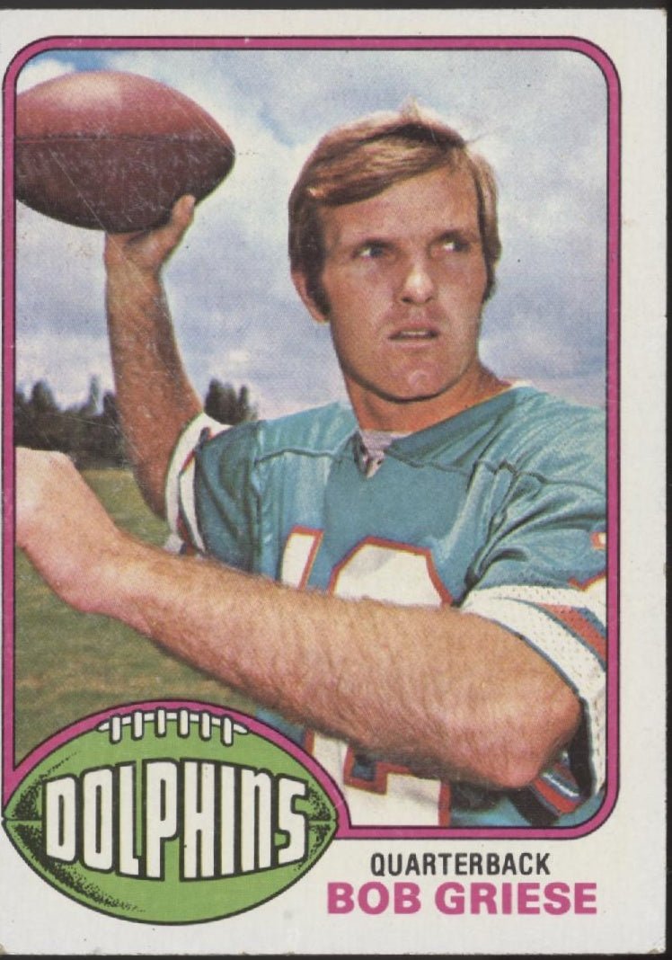 Bob Griese 1976 Topps #255 Miami Dolphins EX #1 - Collector Store LLC