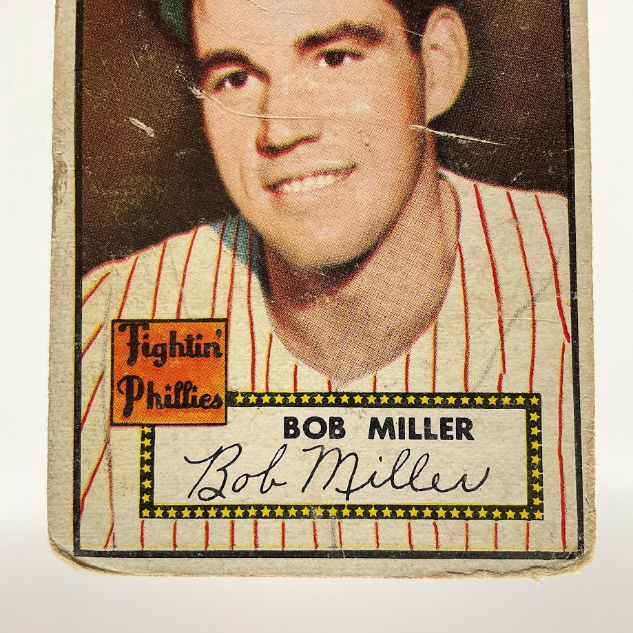 Bob Miller 1952 Topps #187 Philadelphia Phillies PR - Collector Store LLC