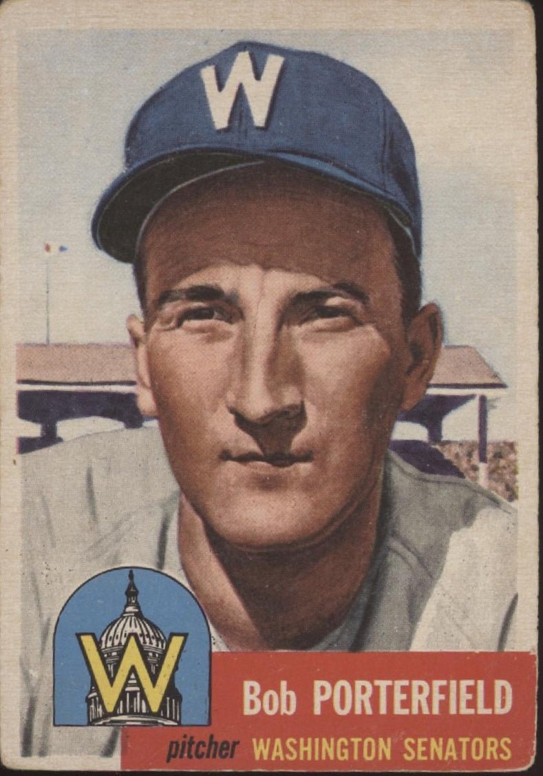 Bob Porterfield 1953 Topps #108 Washington Senators VG #1 - Collector Store LLC