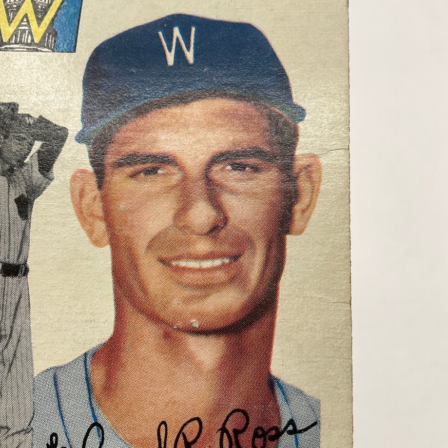 Bob Ross 1954 Topps #189 Washington Senators VG - Collector Store LLC