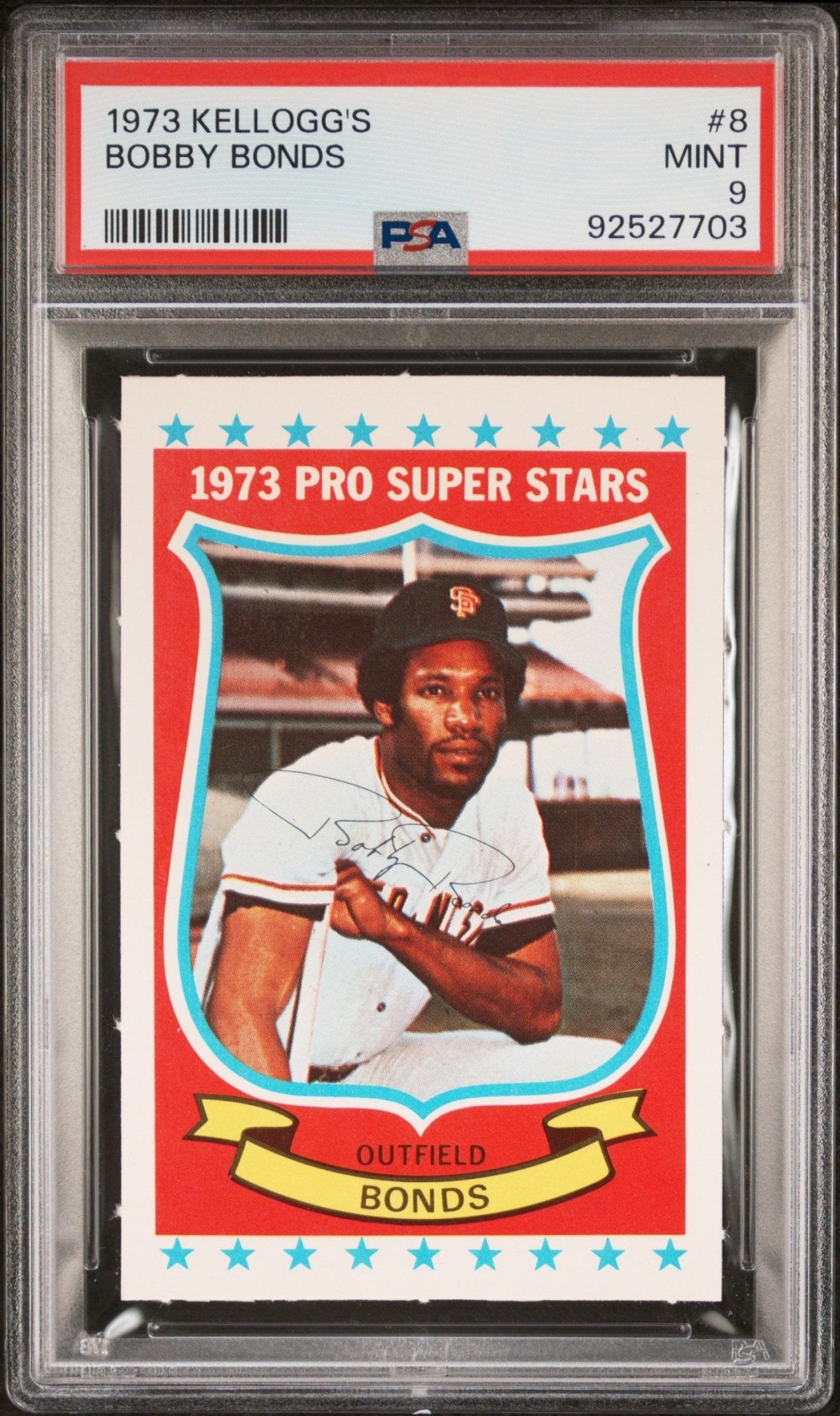 Bobby Bonds 1973 Kellogg's #8 PSA 9 - Collector Store LLC