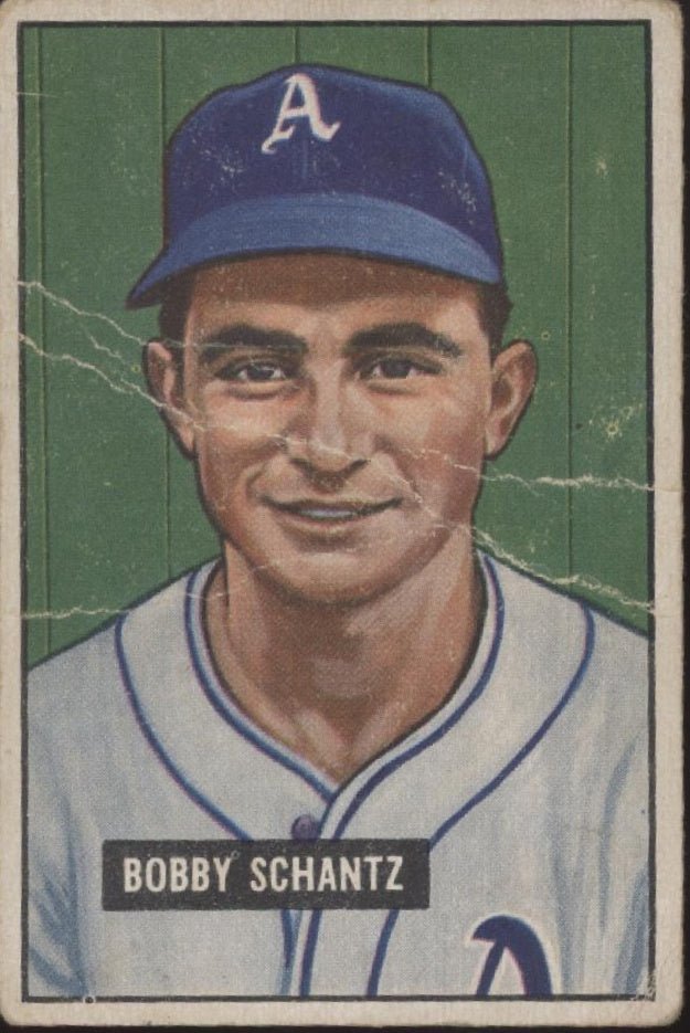 Bobby Schantz 1951 Bowman #227 Philadelphia Athletics GD #1 - Collector Store LLC