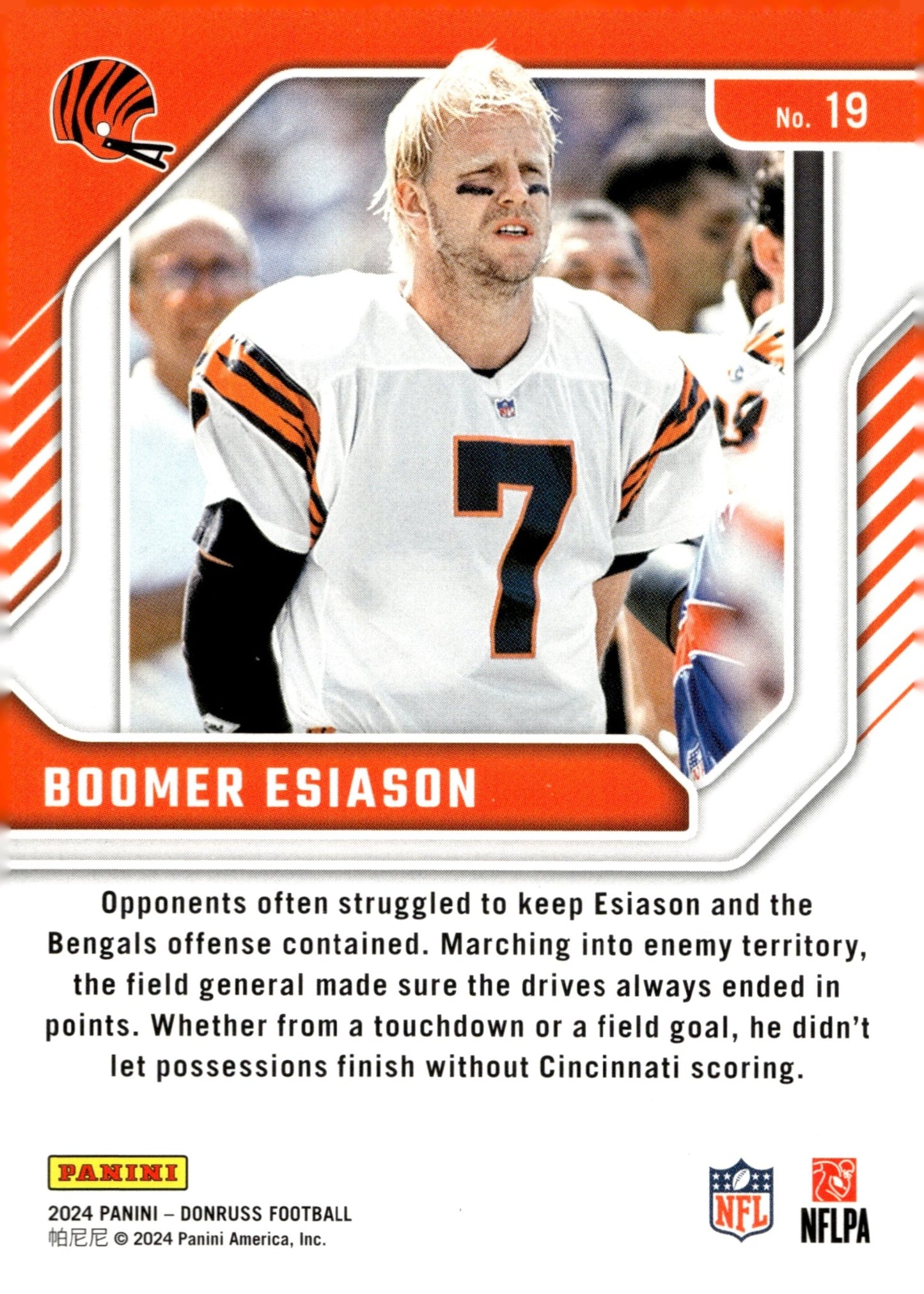 Boomer Esiason 2024 Panini Donruss Legend Series #19 - Collector Store LLC