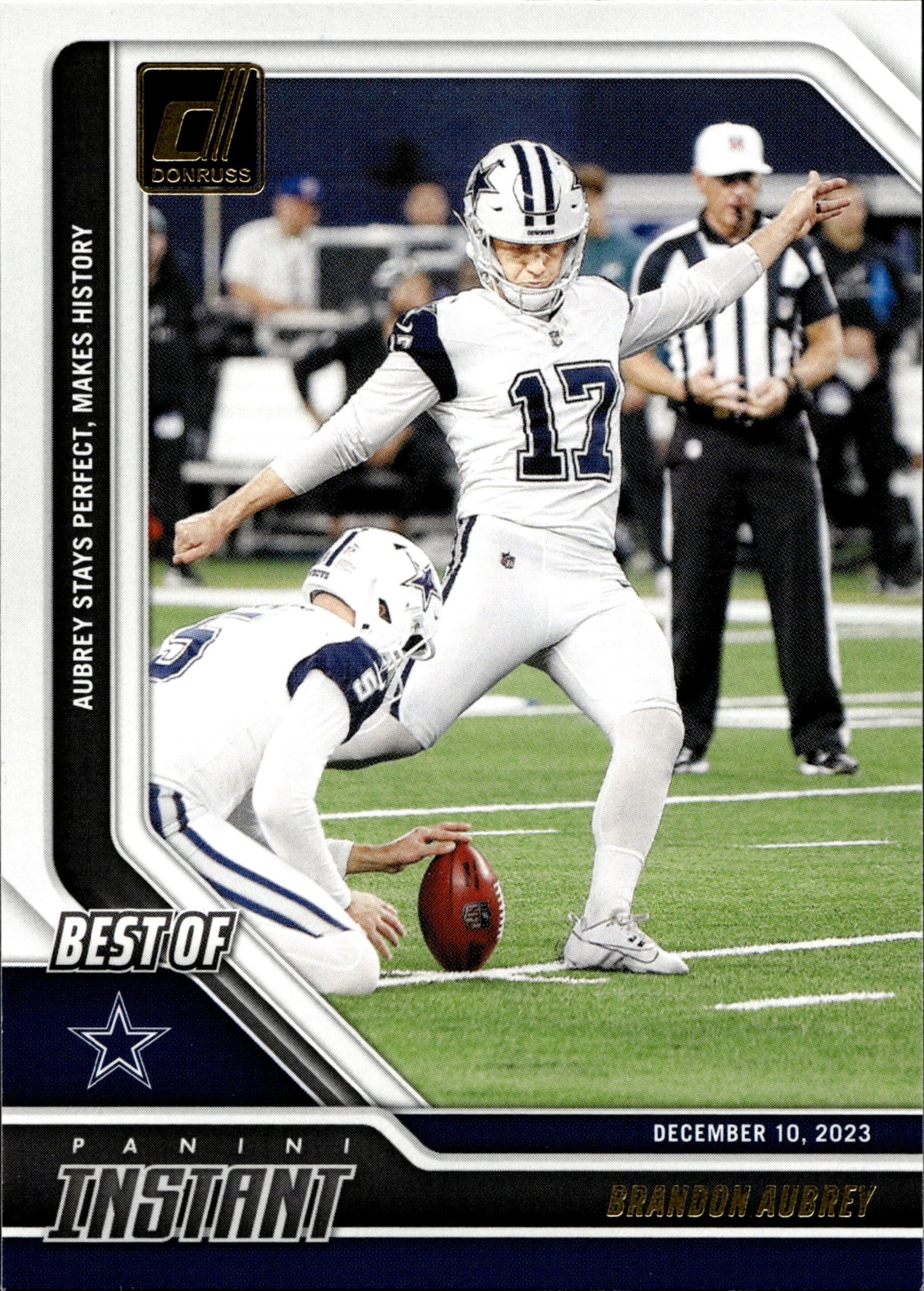 Brandon Aubrey 2024 Panini Donruss Best of #7 - Collector Store LLC