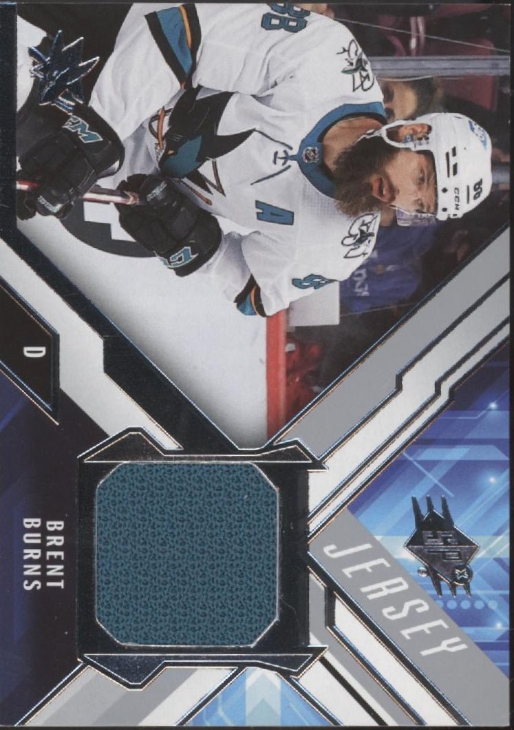 Brent Burns 2021 - 22 Upper Deck SPX Swatch #J - BB - Collector Store LLC