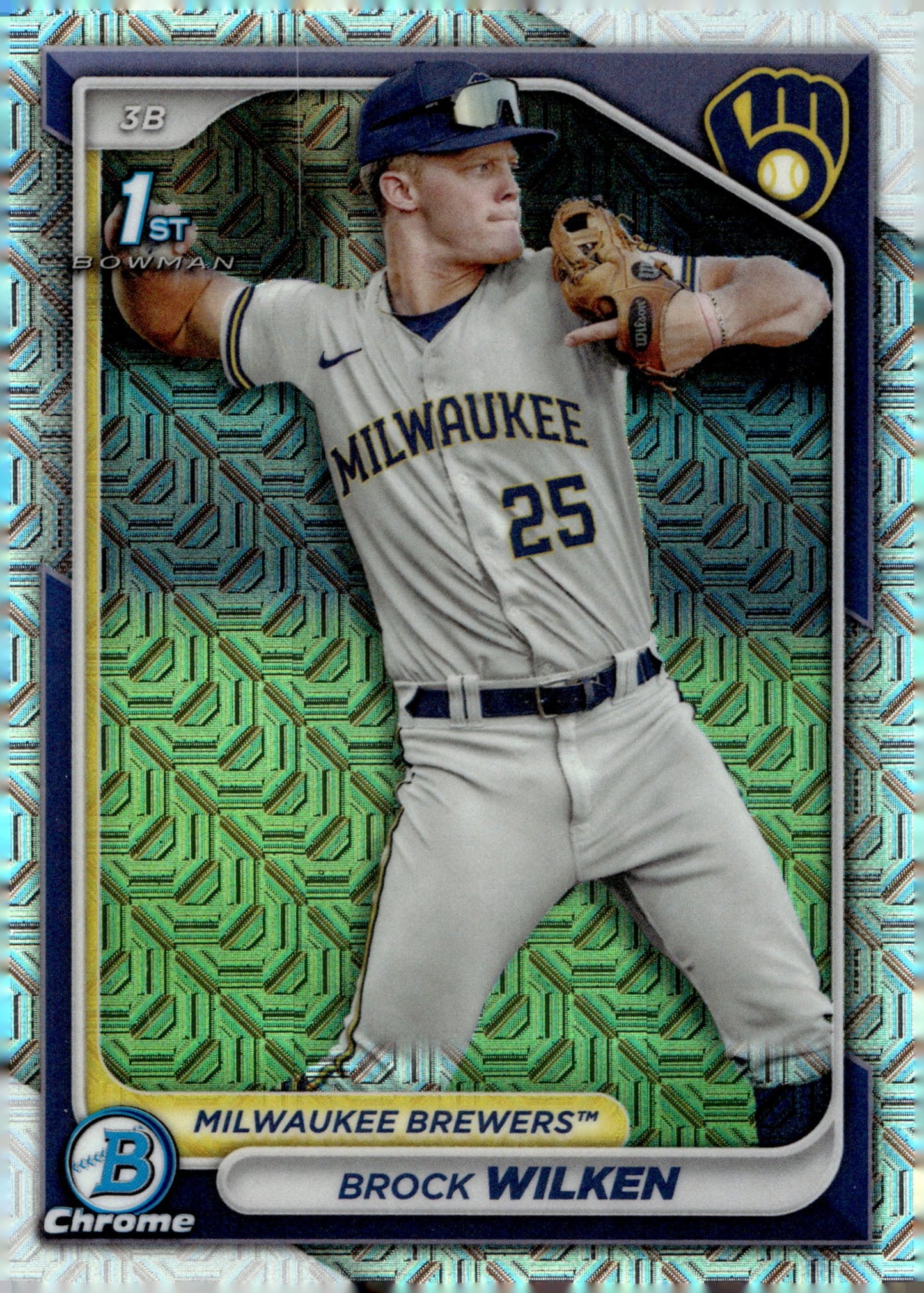 Brock Wilken 2024 Bowman Chrome Mojo Refractor BCP - 86 - Collector Store LLC