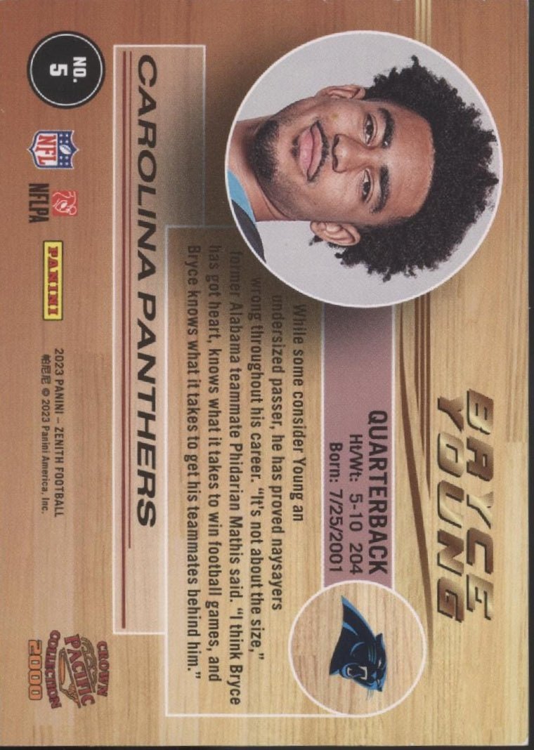Brock Young 2023 Panini Zenith Pacific Crown Collection #5 - Collector Store LLC