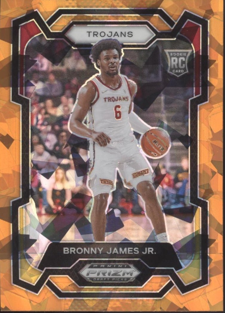 Bronny James 2024 Panini Prizm Draft Picks Orange Ice Prizm RC #86 - Collector Store LLC