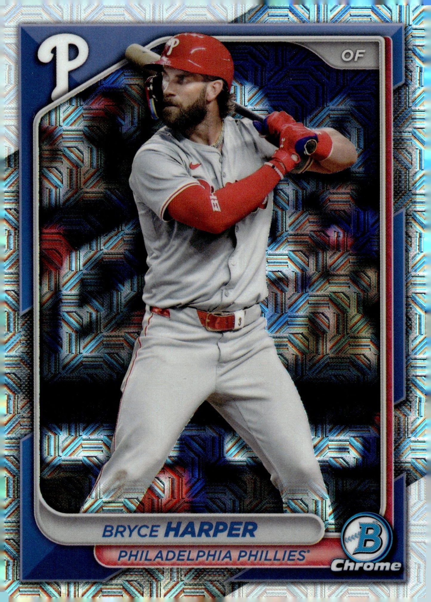 Bryce Harper 2024 Bowman Chrome Mojo Refractor #40 - Collector Store LLC